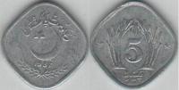 Pakistan 1987 5 Paisa Aluminum Coin KM#52